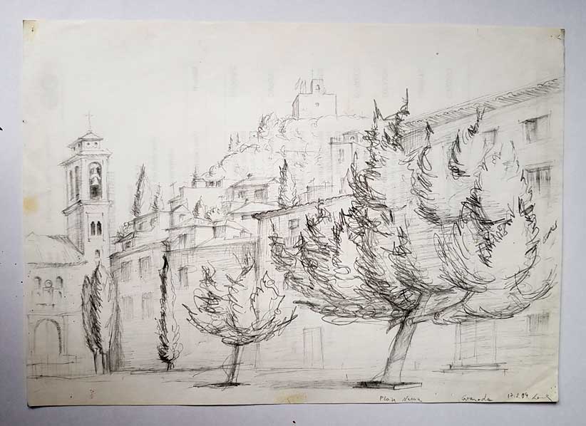 Granada - Bleistift auf Papier